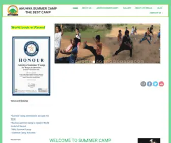 Anuhyasummercampindia.com(Anuhya summer camp the best camp) Screenshot