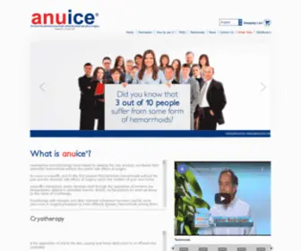 Anuice.com(Treatment for Hemorrhoids: Eliminate Hemorrhoids with Anuice®) Screenshot