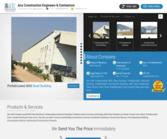 Anuindustries.in.net(Anu Construction Engineers & Contractors) Screenshot