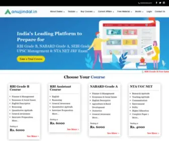 Anujjindal.in(India's leading platform for RBI) Screenshot