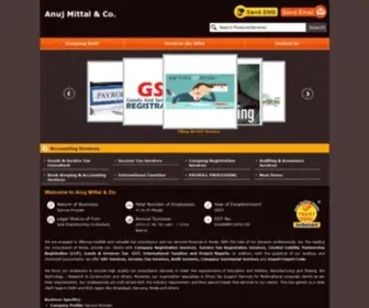 AnujMittalandco.com(Tax Services Noida) Screenshot