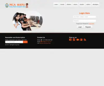 Anumca.com(MCA @ANU Authentication) Screenshot