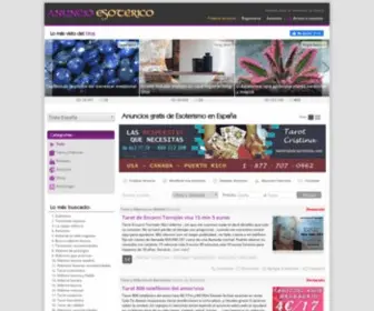 Anuncioesoterico.com(Servicio gratuito de publicación de anuncios de esoterismo) Screenshot