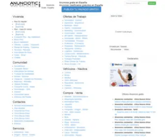 Anunciotic.com(Anuncios Gratis en España) Screenshot