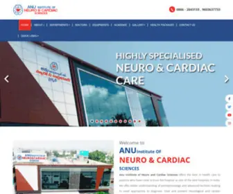 Anuneuroandcardiac.com(Anu Neuro and Cardiac Hospitals) Screenshot