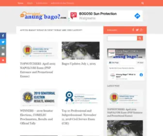 Anungbago.com(What is New) Screenshot