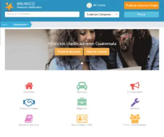 Anunico.com.gt(Anuncios clasificados gratis en Guatemala) Screenshot