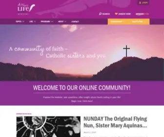Anunslife.org(A nun’s life) Screenshot