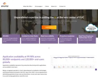 Anuntatech.com(#1 Trusted Cloud Based VDI Service Provider) Screenshot