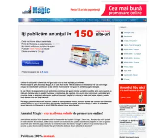 Anuntulmagic.ro(Iti publicam anuntul in 150 site) Screenshot
