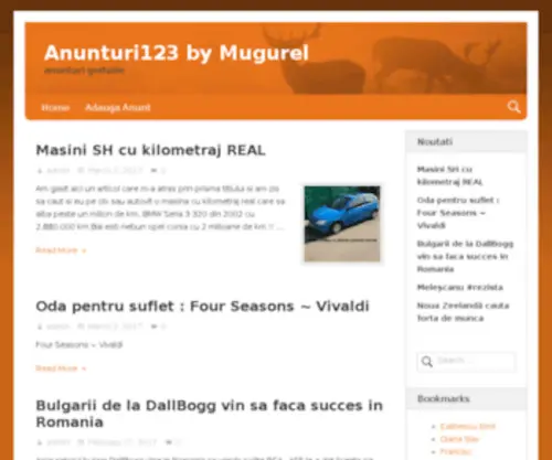 Anunturi123.ro(AnunturiAnunturi Bucuresti) Screenshot