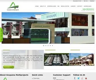 Anupamamultiprojects.com(Anupama Multiprojects Pvt. Ltd) Screenshot