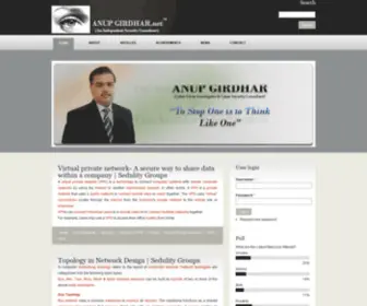 Anupgirdhar.net(Cyber Crime Investigator) Screenshot