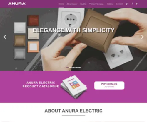 Anuraelectric.com(ELECTRIC EQUIPMENTS) Screenshot