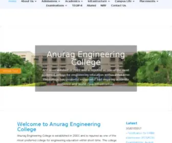 Anurag.ac.in(Anurag Engineering College) Screenshot