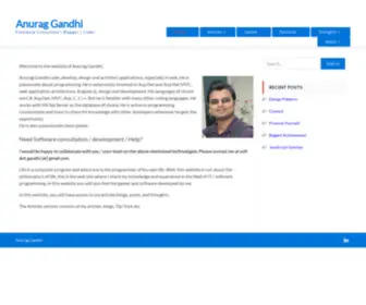 Anuraggandhi.com(Anuraggandhi) Screenshot
