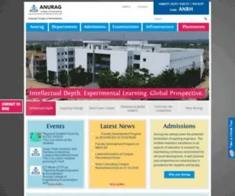 Anuraghyd.ac.in(Anurag College of Engineering) Screenshot