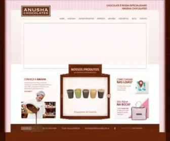 Anushachocolates.com.br(Chocolates, Bolos e Tortas) Screenshot