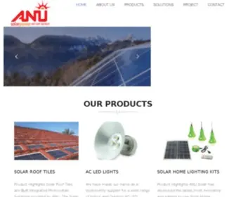 Anusolar.com(Anu Solar) Screenshot