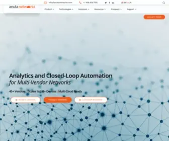 Anutanetworks.com(Multi-vendor Network Automation and Monitoring solution) Screenshot