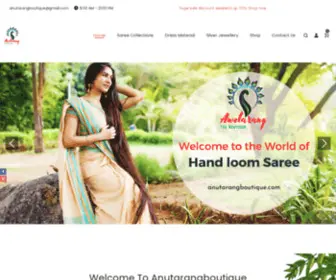 Anutarangboutique.com(In Bangalore) Screenshot