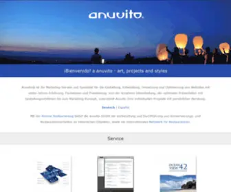 Anuvio.com(Art, projects and styles) Screenshot