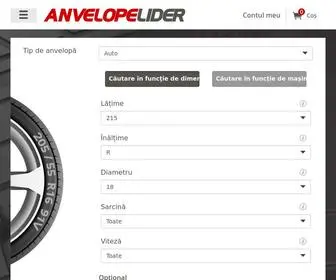 Anvelopelider.ro(Anvelope ieftine) Screenshot