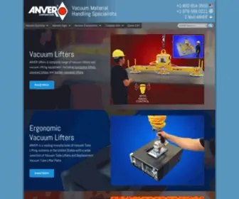 Anver.com(ANVER Vacuum Material Handling Specialists) Screenshot