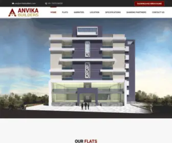 Anvikabuilders.com(Anvika Builders) Screenshot