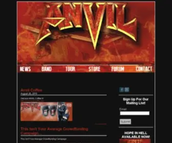 Anvilmetal.com(Anvil) Screenshot