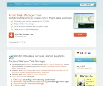Anvir.com(Windows task manager processes) Screenshot