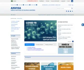 Anvisa.gov.br(Página Inicial da Anvisa) Screenshot
