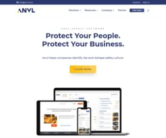 ANVL.com(Workforce-First Safety Solutions to Keep Workers Safe on the Job) Screenshot