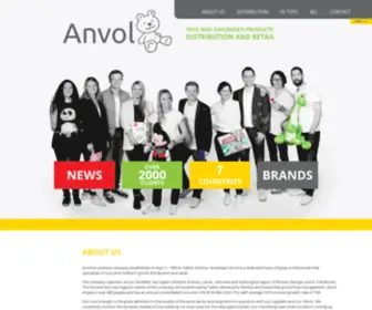 Anvol.eu(TOYS AND CHILDREN’S PRODUCTS DISTRIBUTION AND RETAIL) Screenshot