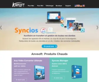 Anvsoft.fr(Site officiel de Anvsoft) Screenshot