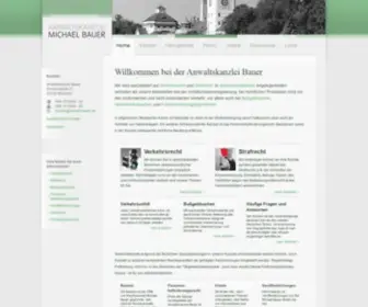 Anwalt-Bauer.de(Personenbeförderungsrecht) Screenshot