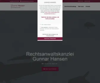 Anwalt-Hansen.de(Rechtsanwaltskanzlei Gunnar Hansen Hamburg Barmbek) Screenshot