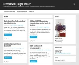Anwalt-Renner.de(Rechtsanwalt Holger Renner) Screenshot