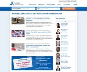 Anwalt-Suchservice.de(Ihr Klick zum Rechtsanwalt) Screenshot