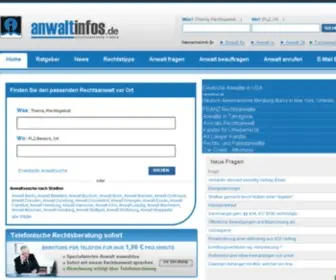 Anwaltinfos.de(Rechtsanwalt finden) Screenshot