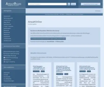 Anwaltonline.com(Ihre Rechtsanwälte für Mietrecht) Screenshot