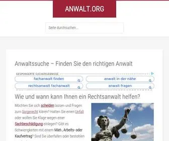 Anwalt.org(So finden Sie den richtigen Rechtsanwalt) Screenshot