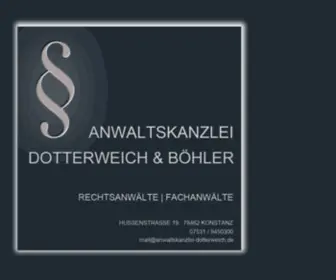 Anwaltskanzlei-Dotterweich.de(ANWALTSKANZLEI DOTTERWEICH Rechtsanwalt Fachanwalt Arbeitsrecht Sozialrecht Konstanz) Screenshot