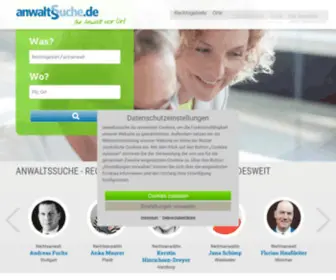 Anwaltssuche.de(Ihren Rechtsanwalt vor Ort finden) Screenshot
