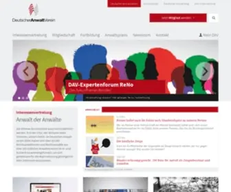 Anwaltverein.de(Der Deutsche Anwalt­verein (DAV)) Screenshot