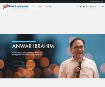 Anwaribrahim.com(Anwar Ibrahim) Screenshot