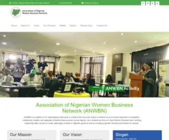 ANWBN.org.ng(Association of Nigerian Women Business Network) Screenshot