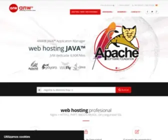 ANW.es(Alojamiento Web y Hosting JAVA en Espa) Screenshot