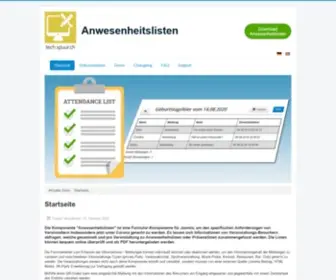 Anwesenheitslisten.ch(Anwesenheitslisten (Startseite)) Screenshot