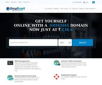 Anwihost.com(Web Hosting) Screenshot